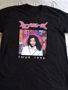 90S Bjork 1996 Post Tour Black Tshirt Unisex T-Shirts 248